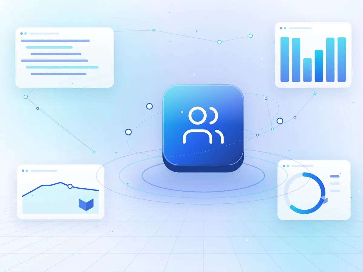 Illustration of collaboration models connecting a client team with a delivery team