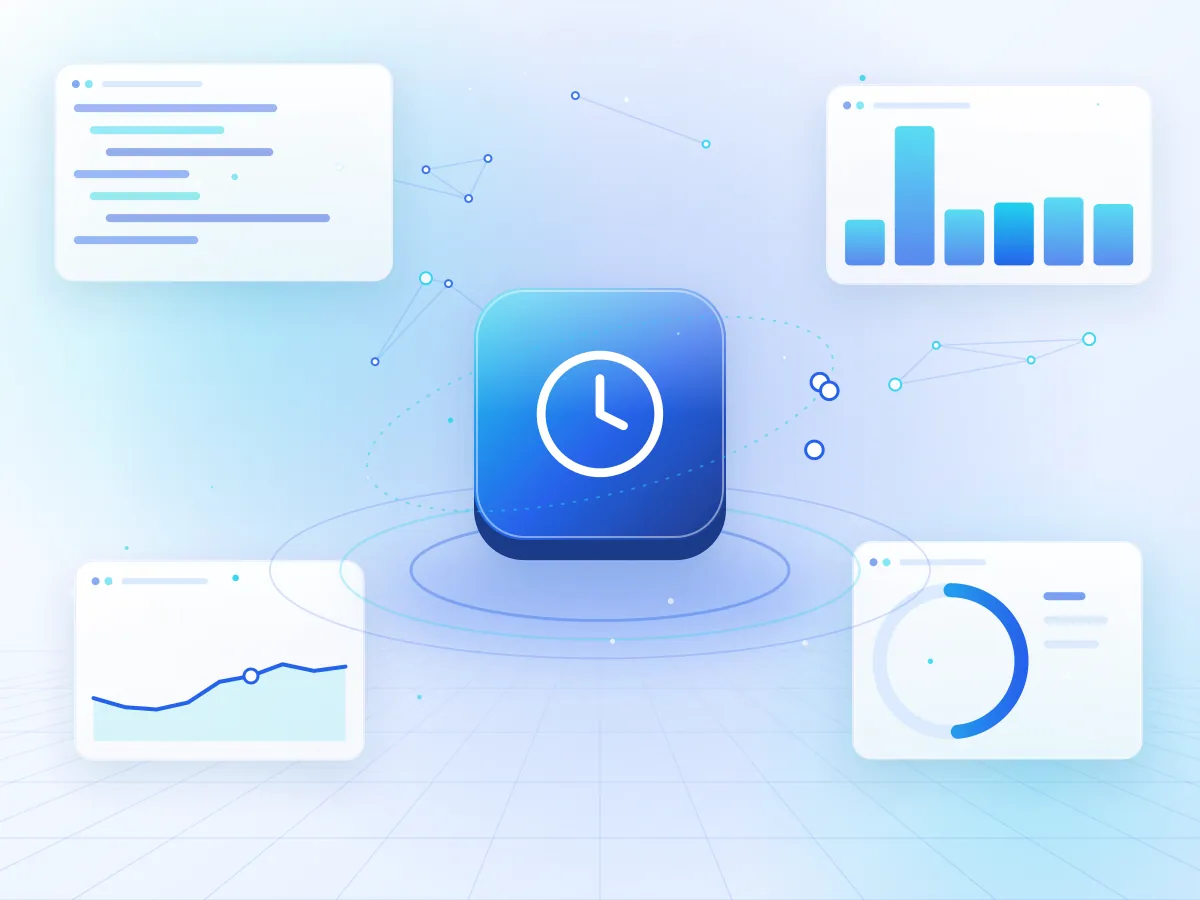 Illustration of an adaptable sprint board with time tracking